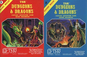 covers of the Basic and Expert D&D Box sets